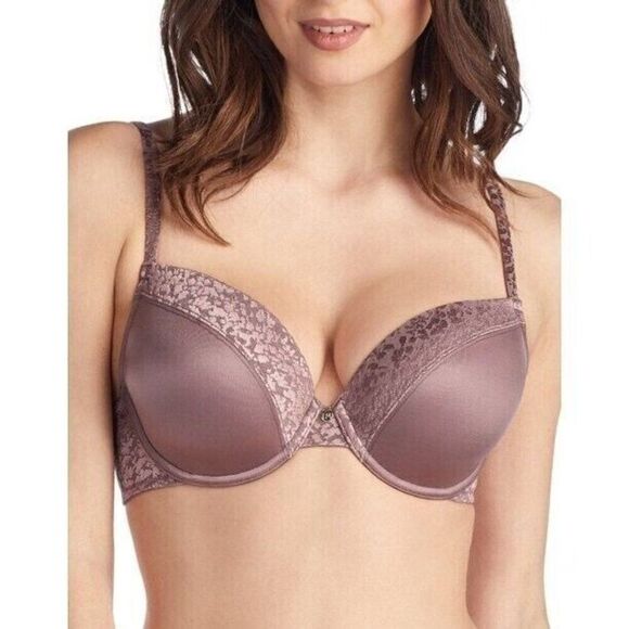 Le Mystere Safari Plunge T Shirt Bra 32DD Pink Mink Underwire Style 9978 - Picture 1 of 3